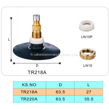 Vanne de tube air-liquide TR218A